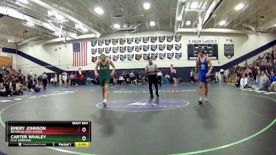 190 lbs 1st Place Match - Emery Johnson, Reynolds High School vs Carter Whaley, Clay (Oregon)