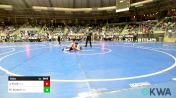 64 lbs Round Of 32 - Jonah Ford, Collinsville Cardinal Youth Wrestling vs Mikah Amani, HURRICANE WRESTLING ACADEMY