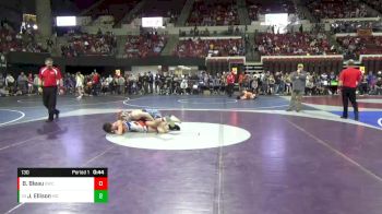 130 lbs Cons. Round 4 - Jake Ellison, Montana Disciples vs Brendan Bleau, Bozeman Wrestling Club
