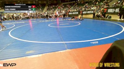 110 lbs Round Of 16 - Aaron Rodriguez, Wolf Pack Wrestling Club TX vs Cael Combs, Sebolt Wrestling Academy