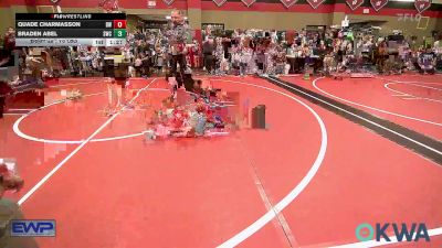 76 lbs Quarterfinal - Quade Charmasson, Bristow Wrestling vs Braden Abel, Salina Wrestling Club