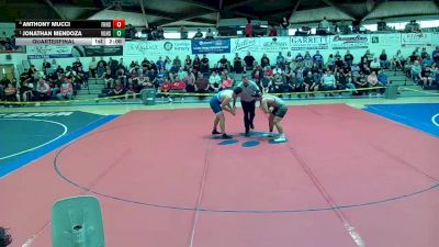 217 lbs Quarterfinal - Jonathan Mendoza, Vista Grande High School vs Anthony Mucci, Fountain Hills High School