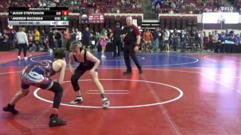 95 lbs Cons. Round 3 - Jaxon Steffenson, North Montana Wrestling CLub vs Andrew Ruckman, Fergus Wrestling Club
