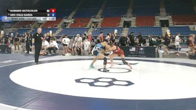 110 lbs Cons. Quarters - Summer Mutschler, Maryland vs Aro Ogle-Garza, Texas