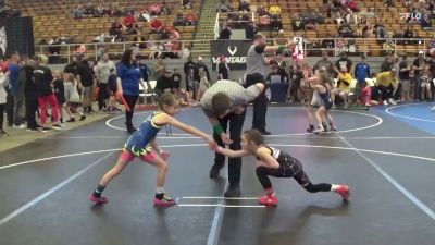 50 lbs Cons. Round 1 - Keltyn Perkins, Vandalia Butler vs Loftynn Malcolm, Lady Warrior Wrestling Club