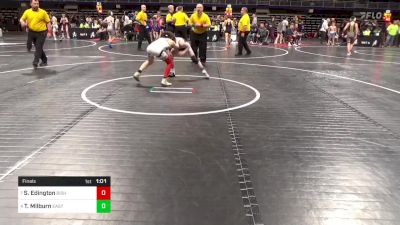 95 lbs Final - Sanchir Edington, Bishop McCort vs Tanner Milburn, Easton