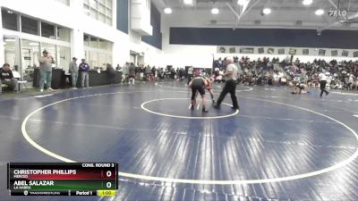 138 lbs Cons. Round 3 - Abel Salazar, La Habra vs Christopher Phillips, Merced