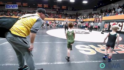 52 lbs Round Of 32 - Kayson Scott, Woodward Youth Wrestling vs Coleman Baker, Tecumseh Youth Wrestling