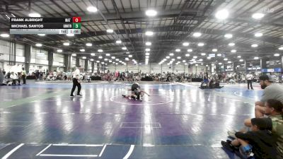 120 lbs Rr Rnd 2 - Frank Albright, Mat Warriors Red - HSB vs Michael Santos, GT Zilla - HSB
