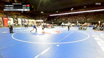 190 Class 3 lbs Cons. Round 2 - Sam Mcgill, Sikeston vs Tyce Jones, Marshfield