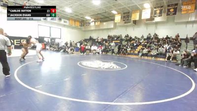 215 lbs Cons. Round 3 - Jackson Evans, Glendora vs Carlos Sutton, Etiwanda