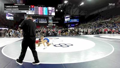 125 lbs Cons. Quarters - Ariella Dobin, IL vs Averie Counts, KS