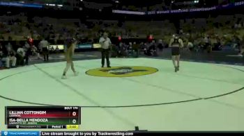 105 lbs Quarterfinal - Lillian Cottongim, Lebanon vs Isa-Bella Mendoza, Lafayette (St. Joseph)