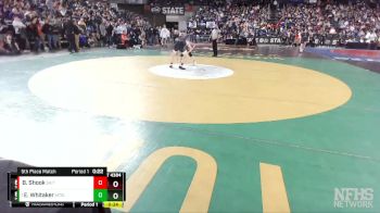 4A 138 lbs 5th Place Match - Emmett Whitaker, Mt. Si vs Braden Shook, South Kitsap