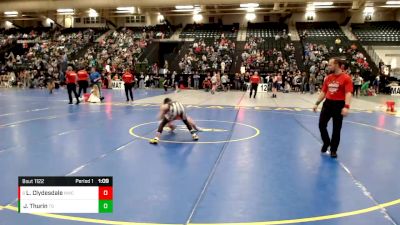 110 lbs Semifinal - Luke Clydesdale, Norton Wrestling Club vs Jax Thurin, Tri-State Grapplers