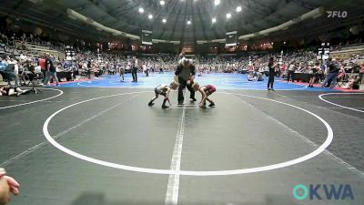 46 lbs Consi Of 8 #2 - Roman Payne, Hilldale Youth Wrestling Club vs Harper Harris, Tuttle Wrestling