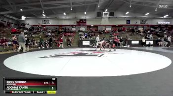 125 lbs Cons. Round 4 - Ricky Springs, Newberry vs Adonias Cantu, Colorado Mesa