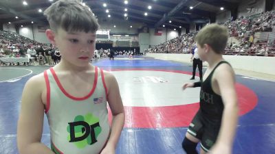 100 lbs Consi Of 8 #1 - Easton Quinn, Dendy Trained Wrestling vs Sawyer Shaw, Bulloch Academy Gators Wrestling Club