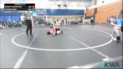 83-90 lbs Rr Rnd 1 - Wesley McCracken, Lions Wrestling Academy vs Tucker Moss, Blanchard Wrestling Club
