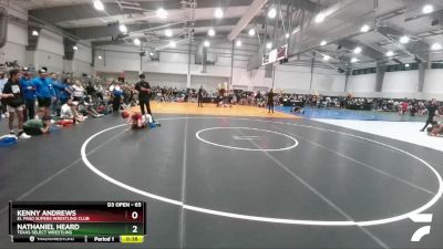 65 lbs Cons. Round 2 - Nathaniel Heard, Texas Select Wrestling vs Kenny Andrews, El Paso Supers Wrestling Club