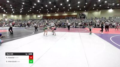 123 lbs Consi Of 4 - Kiera Koester, Durham WC vs Sage Wierzbicki, Swamp Monsters WC