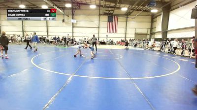 75 lbs Rr Rnd 2 - Treagen White, OHIO GOLD - MS vs Beau Cowan, Mat Warriors Green MS - MS