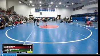 285 lbs Quarterfinal - Colby Harlin, Natrona County vs Cody Cunningham, Lander Valley