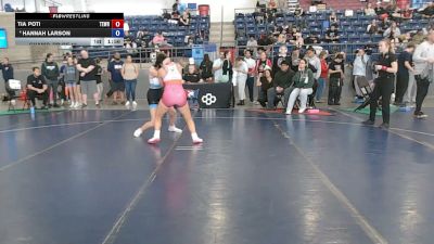 135 lbs Champ. Rd Of 16 - Tia Poti, Temescal Wrestling vs Hannah Larson