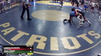 108 lbs Cons. Round 4 - Landon Salindong, Durham Elite vs Diego Cortes, Rancho Bernardo