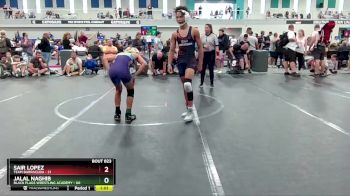 105 lbs Semifinal - Sair Lopez, Team Barracuda vs Jalal Naghib, Black Flags Wrestling Academy