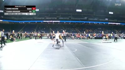 D1-190 lbs Semifinal - Caden Krueger, Detroit Catholic Central vs James Moore, Walled Lake Northern