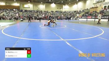 92 lbs Round Of 16 - Nathan Matthis, Warhawks Wrestling Inc. vs Raymond Castillo, Bay Area Dragons