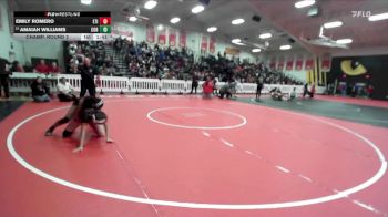 115 lbs Champ. Round 2 - Emily Romero, Etiwanda vs Amaiah Williams, Corona Senior