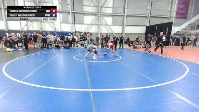 132 lbs Semis - Jonas DesRochers, COBRA ALL-STARS / Cobra Wrestling Systems LLC vs Billy Weisgerber, Big Cat Wrestling Club