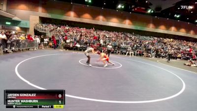 106 lbs Cons. Round 1 - Jayden Gonzalez, Central vs Hunter Washburn, North Valley