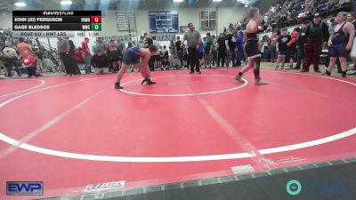 Semifinal - John (JD) Ferguson, Pawhuska Elks Takedown vs Gage Bledsoe, Woodland Wrestling Club