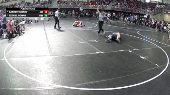 90 lbs Champ. Round 1 - Ezekiel Bonar, MWC Wrestling Academy vs Garrett Kinsey, Aurora Wrestling Club