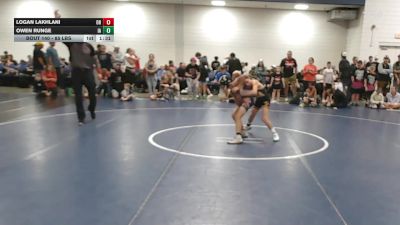 85 lbs Quarterfinal - Logan Lakhlani, OH vs Owen Runge, IA