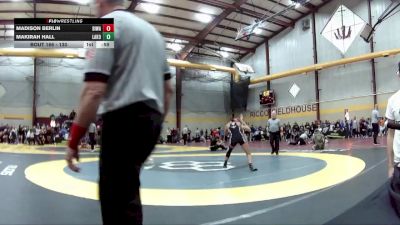 130 lbs Cons. Round 1 - Makirah Hall, Lakota East HS vs Madison Berlin, Big Walnut
