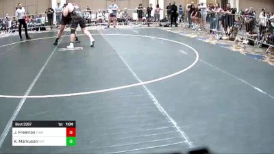 285 lbs Round Of 16 - Jason Freeman, Threshold WC vs Kyler Markuson, Faith Lutheran WC