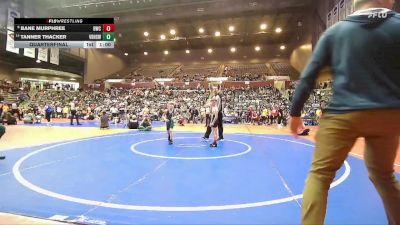 61 lbs Quarterfinal - Tanner Thacker, Van Buren High School Wrestling vs Bane Murphree, Bentonville Wrestling Club