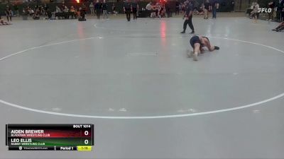 112 lbs Quarterfinal - Leo Ellis, Rabbit Wrestling Club vs Aiden Brewer, Blackman Wrestling Club