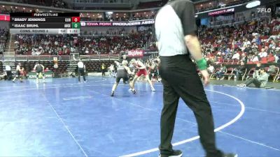 3A-150 lbs Cons. Round 4 - Brady Jennings, Clinton vs Isaac Bruhl, Ankeny Centennial