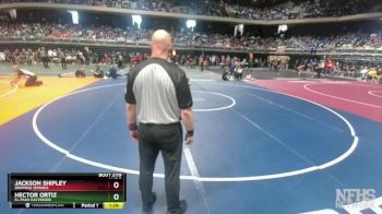 6A 106 lbs Quarterfinal - Hector Ortiz, El Paso Eastwood vs Jackson Shipley, Dripping Springs