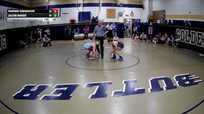 113-120 lbs Round 4 - Jacob Baker, River Valley vs Parker Isinghood, Oak Glen