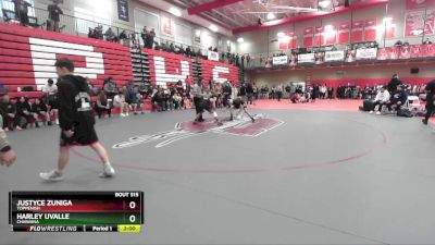 132 lbs Semifinal - Justyce Zuniga, Toppenish vs Harley Uvalle, Chiawana