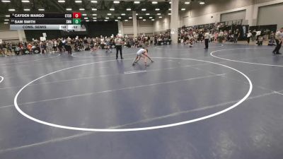 84 lbs Cons. Semis - Cayden Mango, Collum Trained School Of Wrestling vs Sam Smith, Sebolt Wrestling Academy
