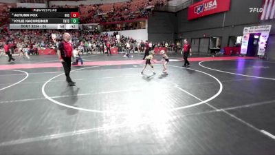 50 lbs 1st Place Match - Autumn Fox, Rosholt vs Kylie Nachreiner, Team Nazar Training Center