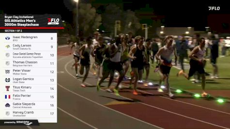 Geoffrey Kirwa Runs NCAA #2 All-Time in 3000m Steeplechase at Bryan Clay
