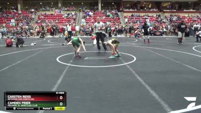 70 lbs Champ. Round 1 - Camden Prier, Mulvane Jr. Wrestling Club vs Carsten Reiss, Keystone Kids Wrestling